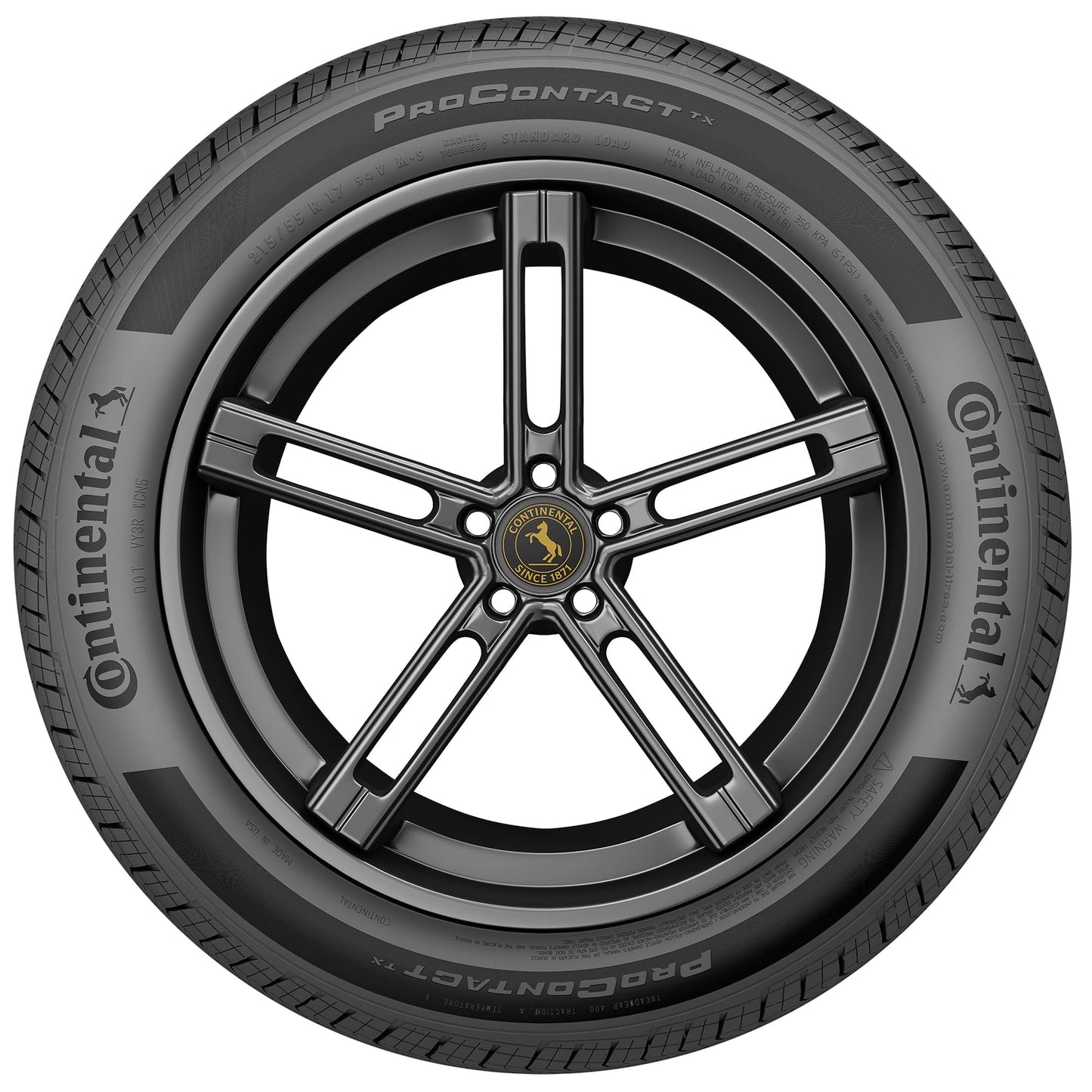 Continental ProContact TX All Season 165/65R15 81T Passenger Tire