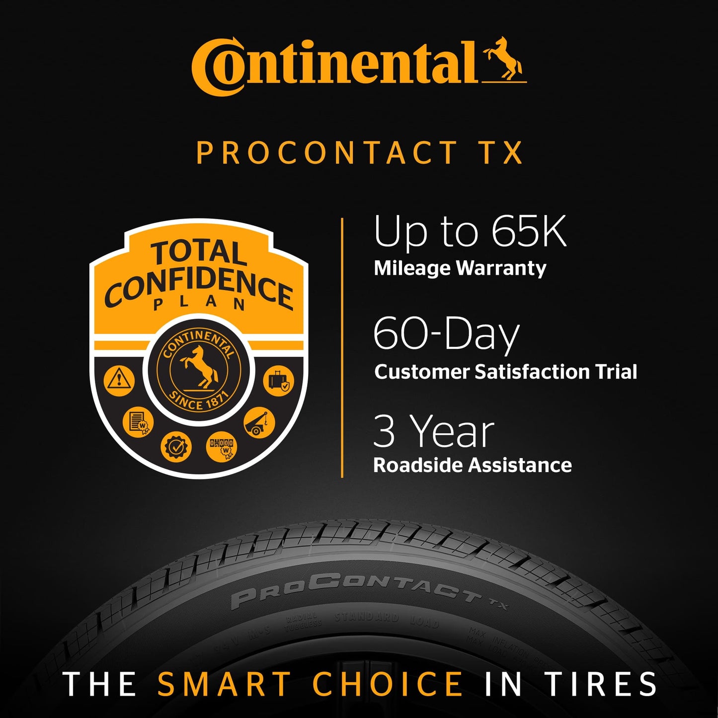 Continental ProContact TX All Season 165/65R15 81T Passenger Tire