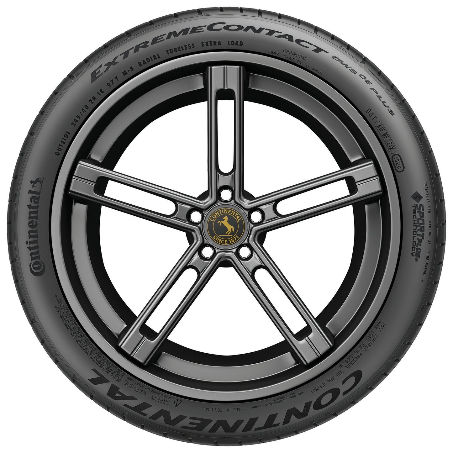 Continental ExtremeContact DWS06 PLUS UHP All Season 245/35ZR20 95Y XL Passenger Tire