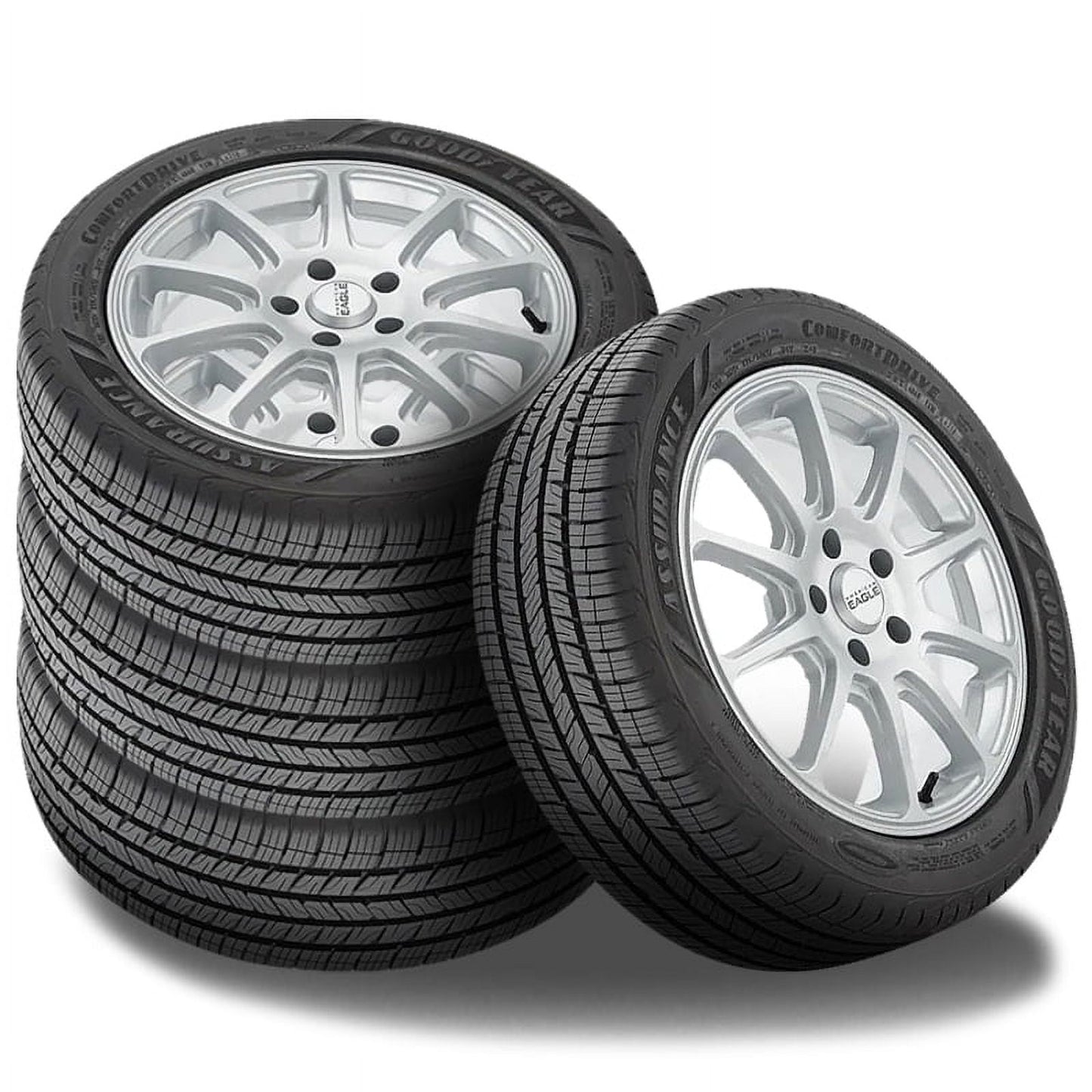 4 Goodyear Assurance Comfortdrive 205/65R16 95H All Season Tires 60K MI Warranty 413780582 / 205/65/16 / 2056516