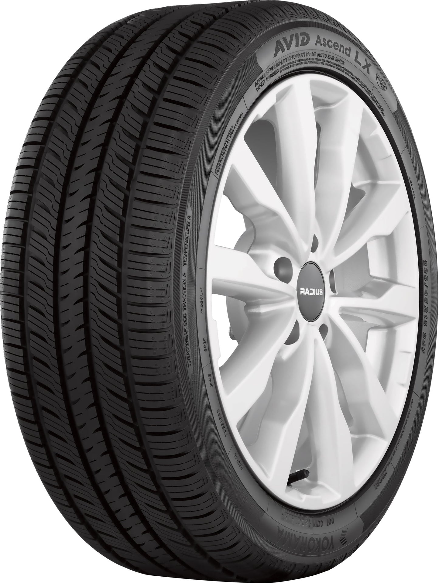 Set of 4 Yokohama Avid Ascend LX 235/65R17 104H Tires 2356517 235 65 17