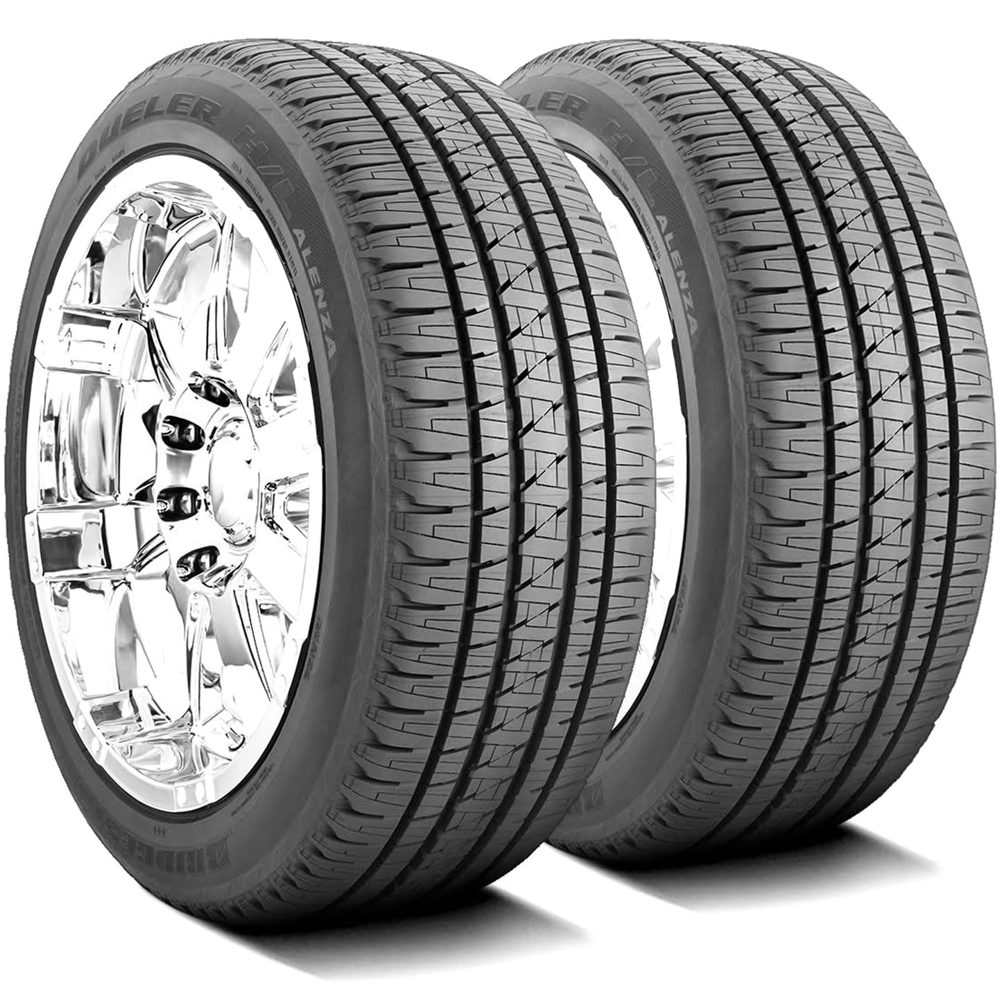 Set of 4 (FOUR) Bridgestone Dueler H/L Alenza 285/45R22 110H A/S All Season Tires Fits: 2017-18 Chevrolet Silverado 1500 High Country, 2015-16 Chevrolet Silverado 1500 LTZ