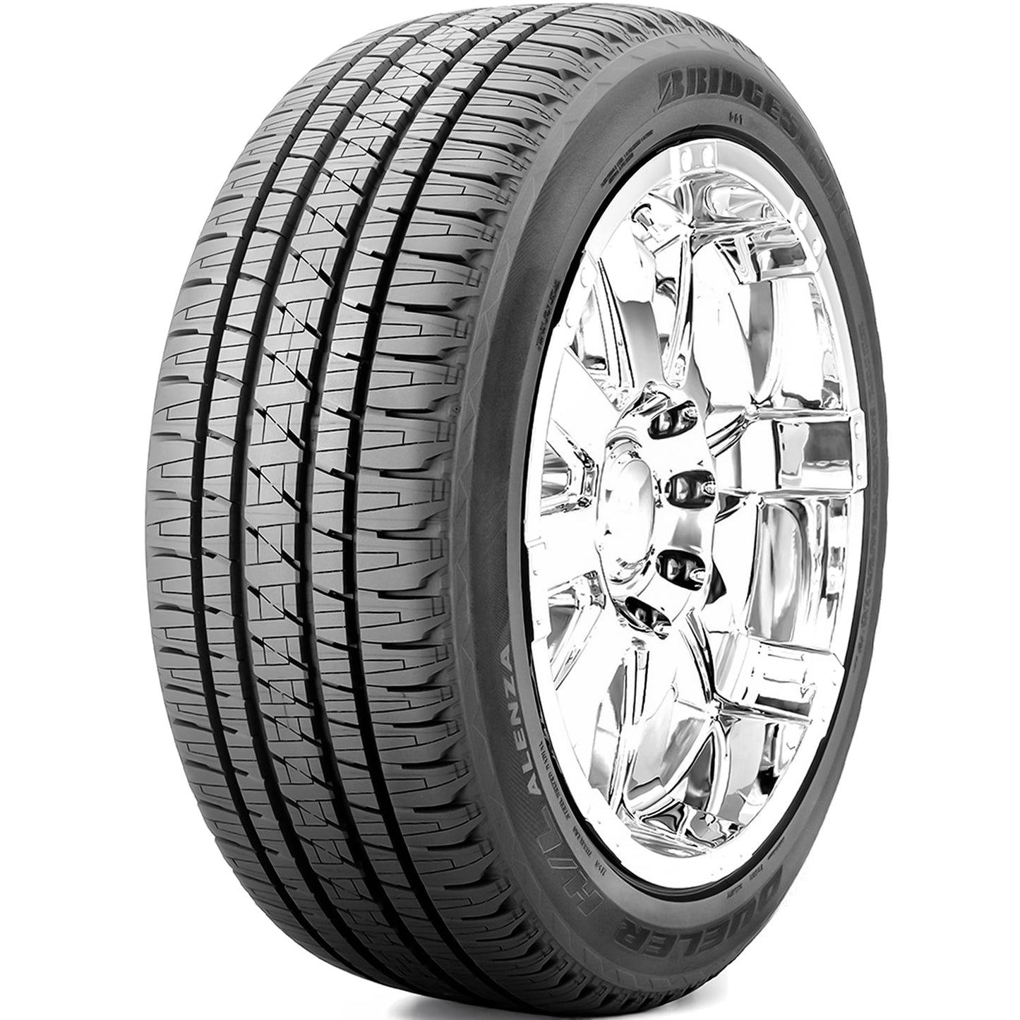 Set of 4 (FOUR) Bridgestone Dueler H/L Alenza 285/45R22 110H A/S All Season Tires Fits: 2017-18 Chevrolet Silverado 1500 High Country, 2015-16 Chevrolet Silverado 1500 LTZ