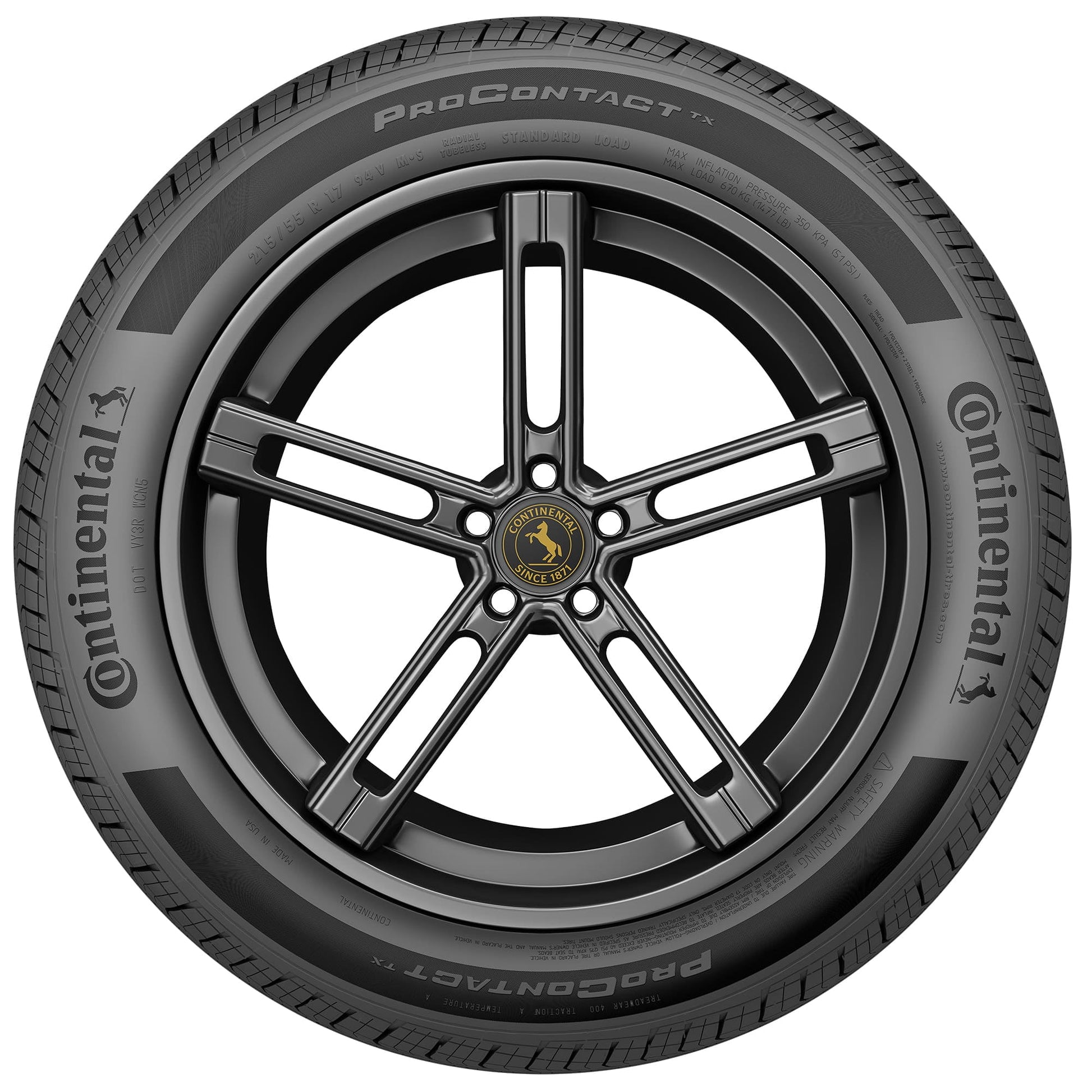 Continental ProContact TX All Season 165/65R15 81T Passenger Tire