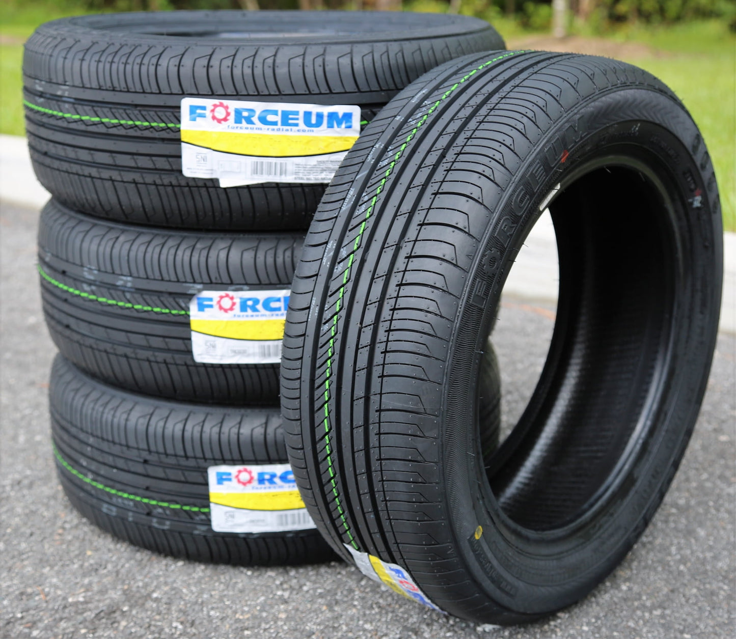 Set of 4 (FOUR) Forceum Ecosa 195/60R16 89V A/S All Season Tires Fits: 2008-14 Scion xD Base