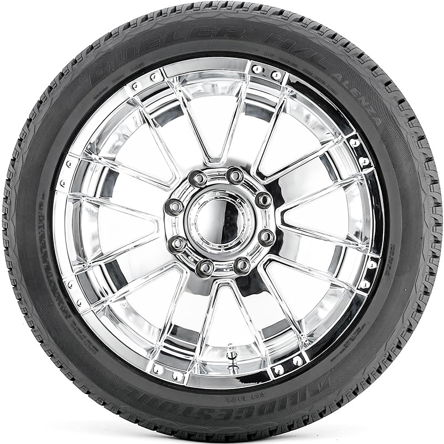 Set of 4 (FOUR) Bridgestone Dueler H/L Alenza 285/45R22 110H A/S All Season Tires Fits: 2017-18 Chevrolet Silverado 1500 High Country, 2015-16 Chevrolet Silverado 1500 LTZ