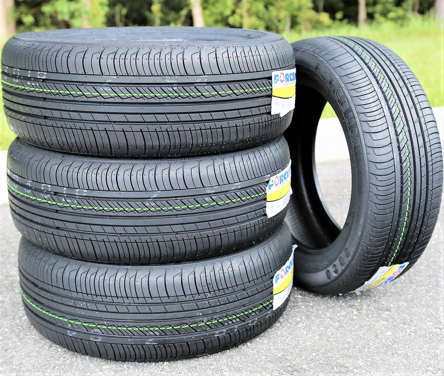 Set of 4 (FOUR) Forceum Ecosa 195/60R16 89V A/S All Season Tires Fits: 2008-14 Scion xD Base