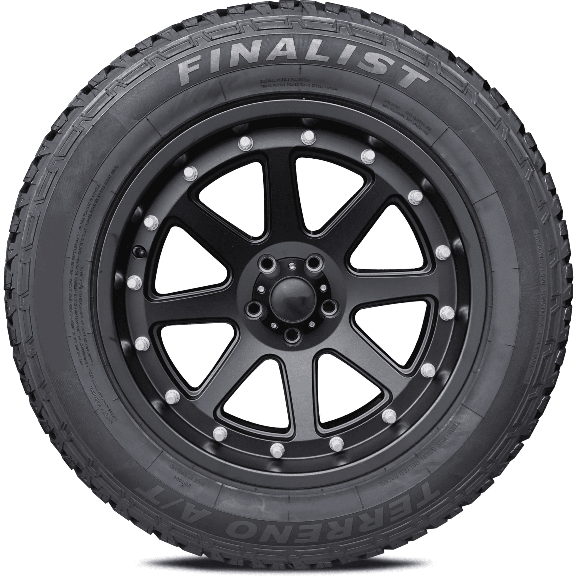 Finalist Terreno A/T 245/75 R16 All Season LT245/75R16 10 Ply 120/116S LR E All Terrain Tire (No Rim)