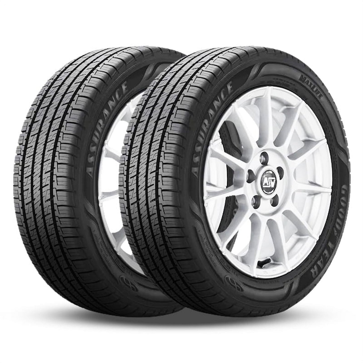 Pair of 2 Goodyear Assurance Maxlife 225/55R19 99V Tires All Season 85K Mileage Warranty 110930545 / 225/55/19 / 2255519 Fits: 2013-16 Mazda CX-5 Grand Touring, 2020 Ford Escape Titanium Plug-In Hybrid