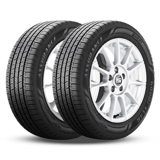 Pair of 2 Goodyear Assurance Maxlife 225/55R19 99V Tires All Season 85K Mileage Warranty 110930545 / 225/55/19 / 2255519 Fits: 2013-16 Mazda CX-5 Grand Touring, 2020 Ford Escape Titanium Plug-In Hybrid