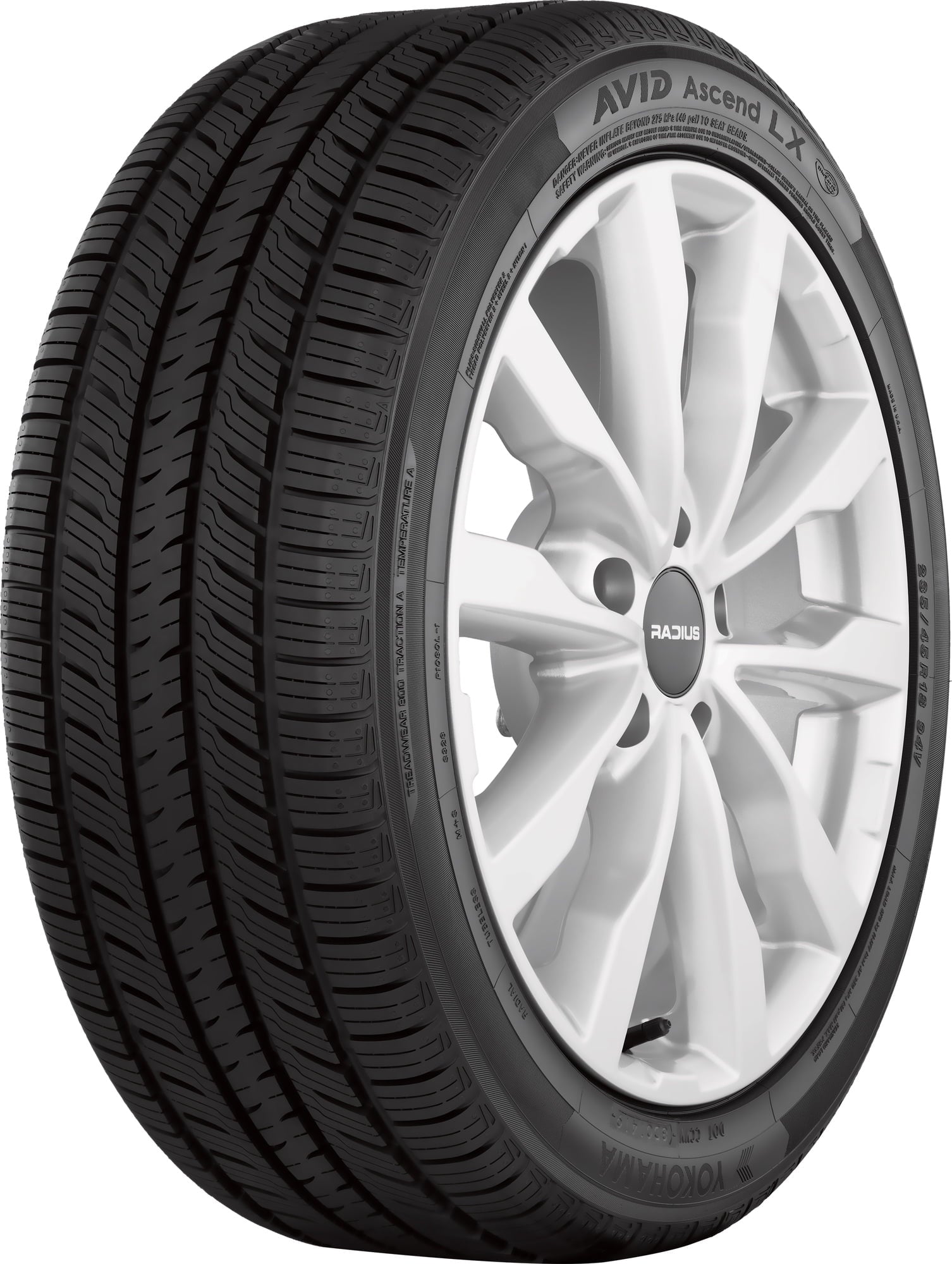 Set of 4 Yokohama Avid Ascend LX 235/65R17 104H Tires 2356517 235 65 17