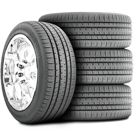 Set of 4 (FOUR) Bridgestone Dueler H/L Alenza 285/45R22 110H A/S All Season Tires Fits: 2017-18 Chevrolet Silverado 1500 High Country, 2015-16 Chevrolet Silverado 1500 LTZ