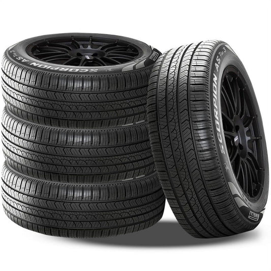 Set of 4 Pirelli Scorpion All Season Plus III 245/50R20 102V 70000 Mile Warranty Tires P3920000 / 245/50/20 / 2455020 Fits: 2012 Jeep Liberty Limited Jet, 2016-18 Honda Pilot Elite